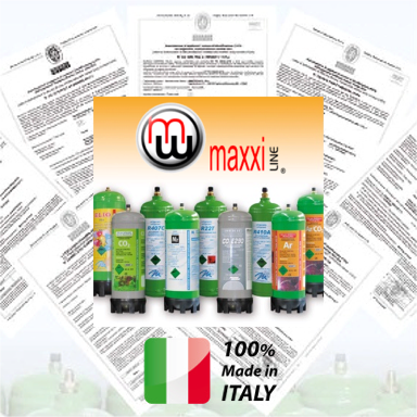 MaxxiLine Disposable Non-refillable disposable Gas Cylinders